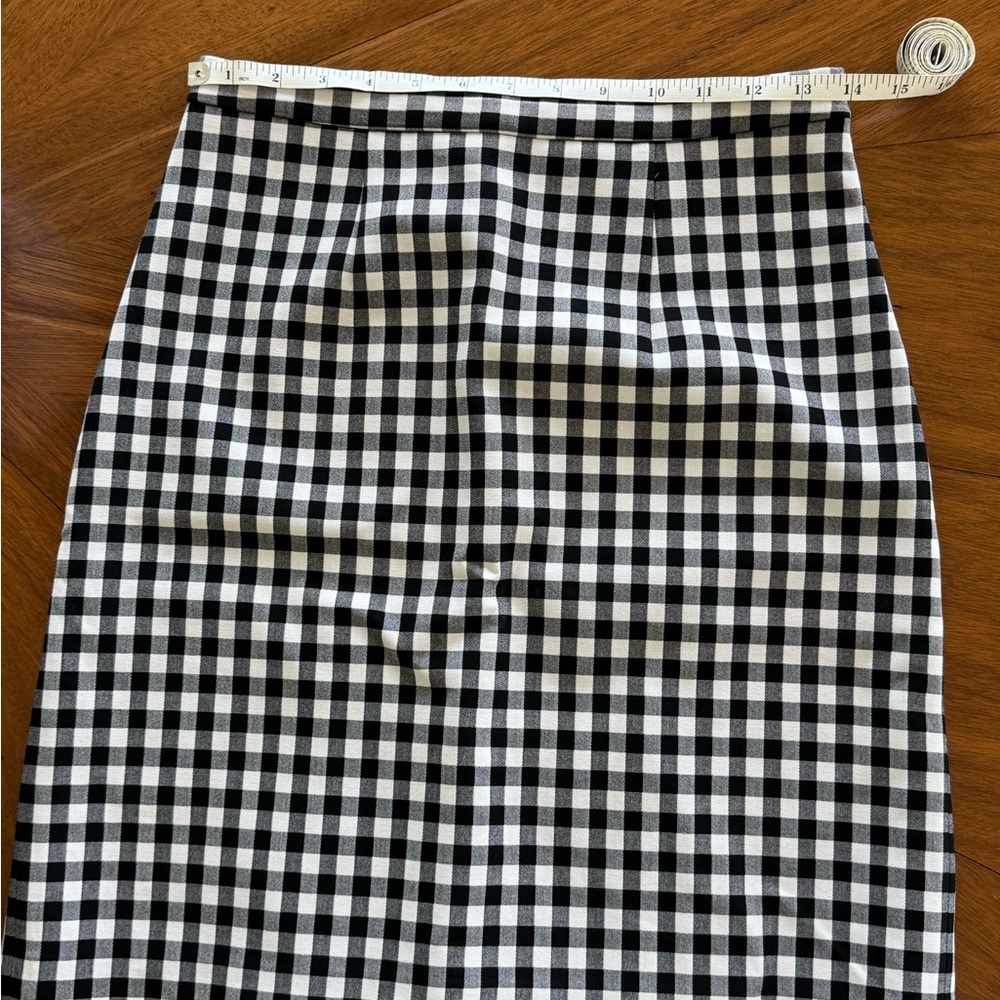 Diane Von Furstenberg Eliza Gingham Check Skirt - Picture 4 of 10